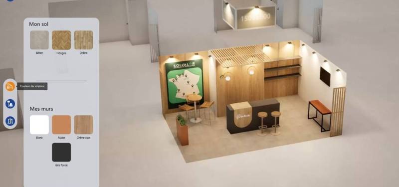 création en ligne de stand